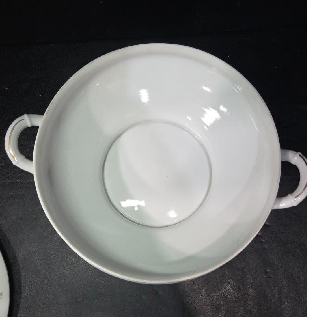 O&E.G. Royal Austria Soup Tureen, Vintage Covered Serving Dish, Floral China - Thumbnail 8