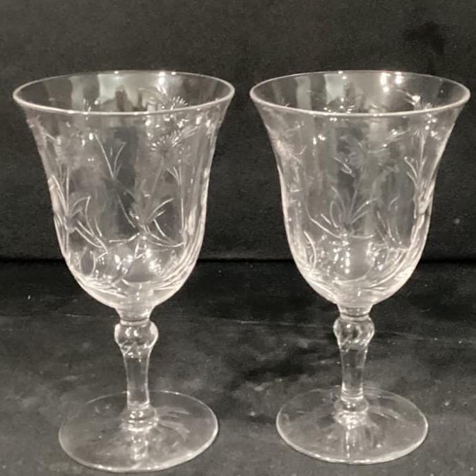 Stuart Crystal Water Goblets/Wine Glasses STU96 Set of 2 - Thumbnail 9