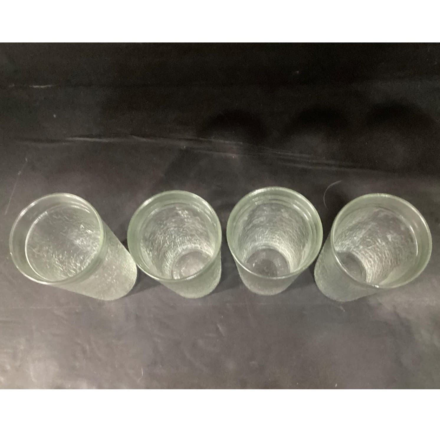 Vintage Golden Harvest 23 oz Textured Glass Tumblers Set Of 4 - Thumbnail 5