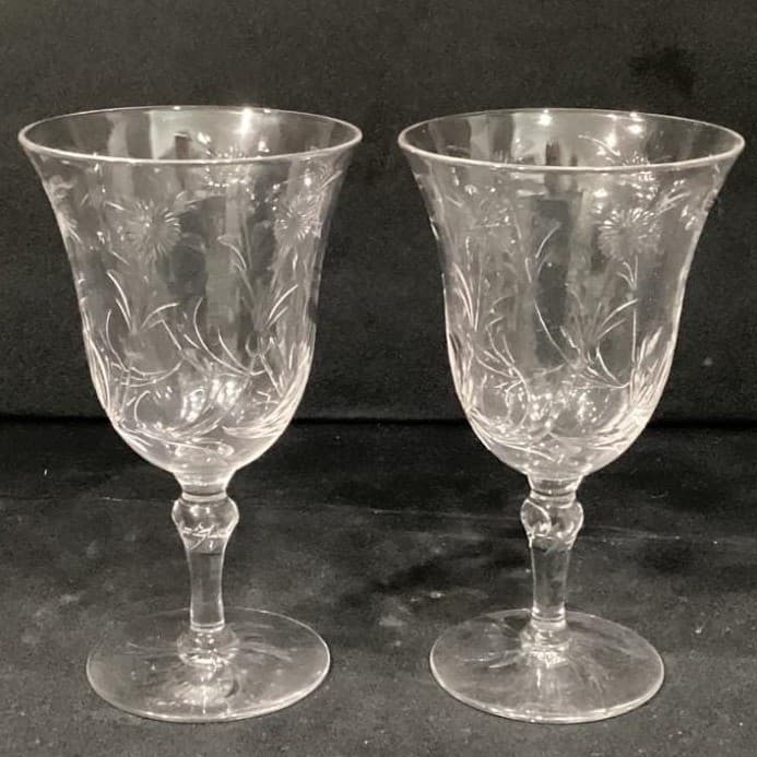 Stuart Crystal Water Goblets/Wine Glasses STU96 Set of 2 - Thumbnail 10