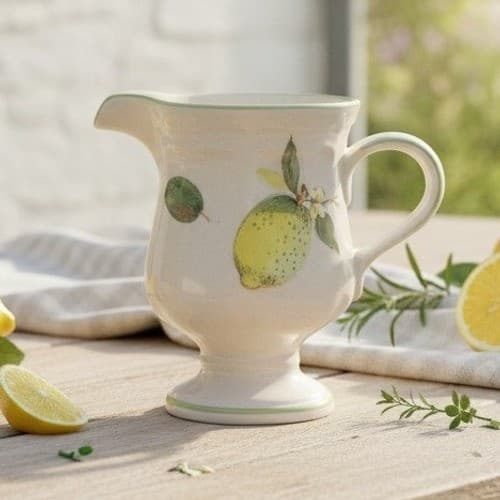 Mikasa Nature's Parade Creamer #F9006 , Vintage Floral Design, Footed Tableware