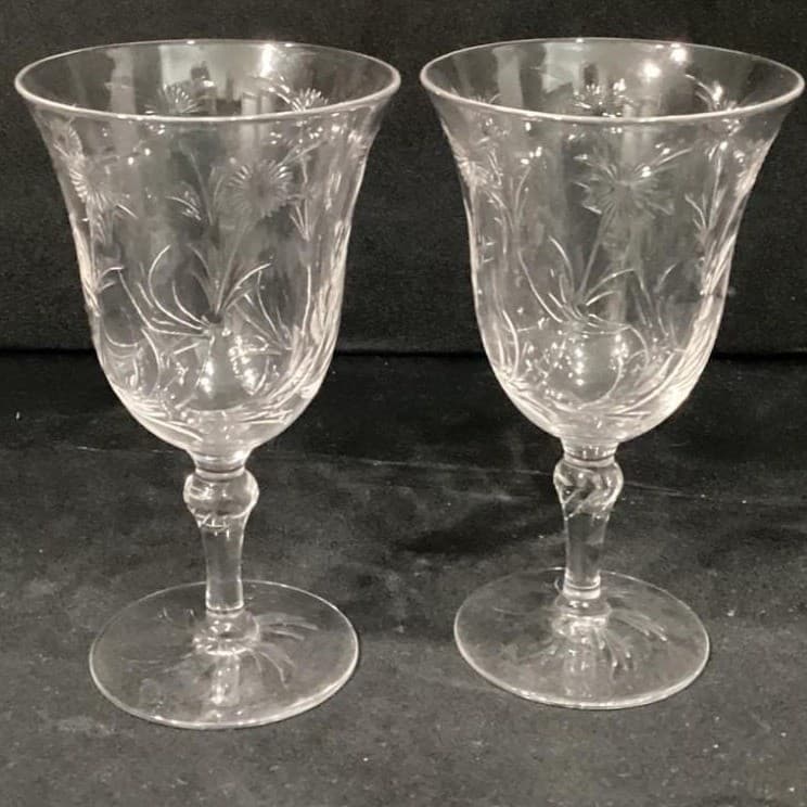 Stuart Crystal Water Goblets/Wine Glasses STU96 Set of 2 - Thumbnail 8