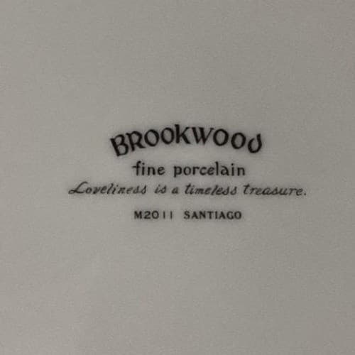 Brookwood Porcelain "Santiago" Chop Plate, Vintage Serving Platter, Tableware - Thumbnail 5
