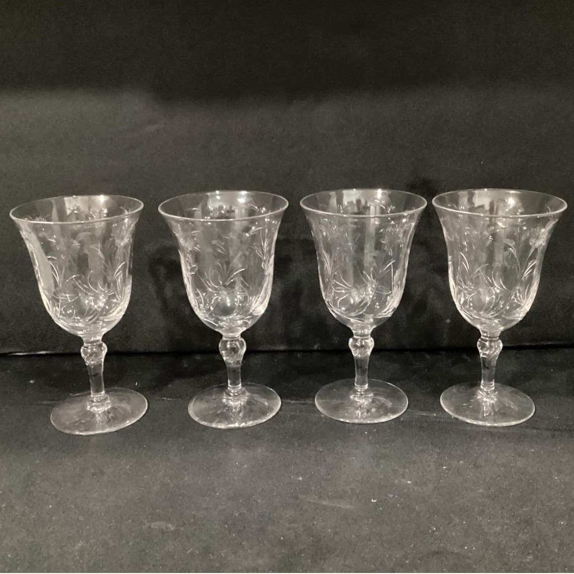 Stuart Crystal Water Goblets/Wine Glasses STU96 Set of 4 - Thumbnail 9