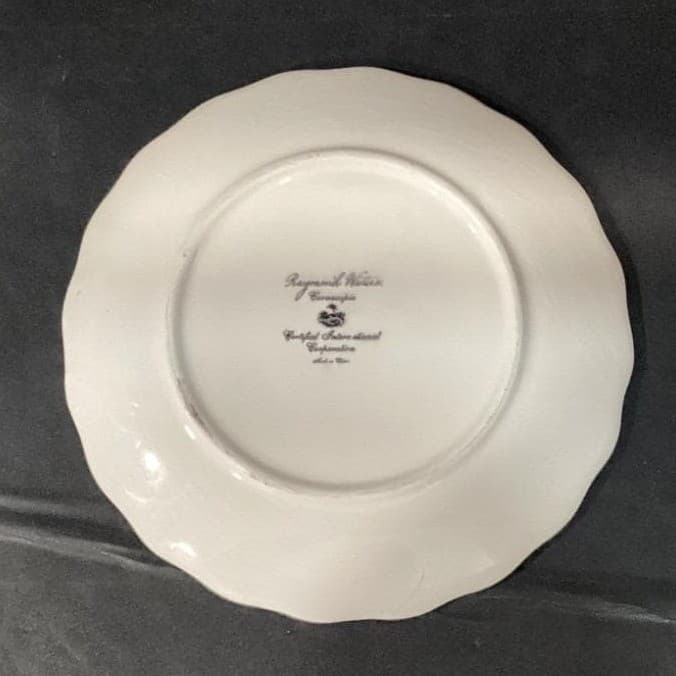 Raymond Waites Cornucopia Fruit Salad Plates, Set of 3, Hand-Painted Dinnerware - Thumbnail 5