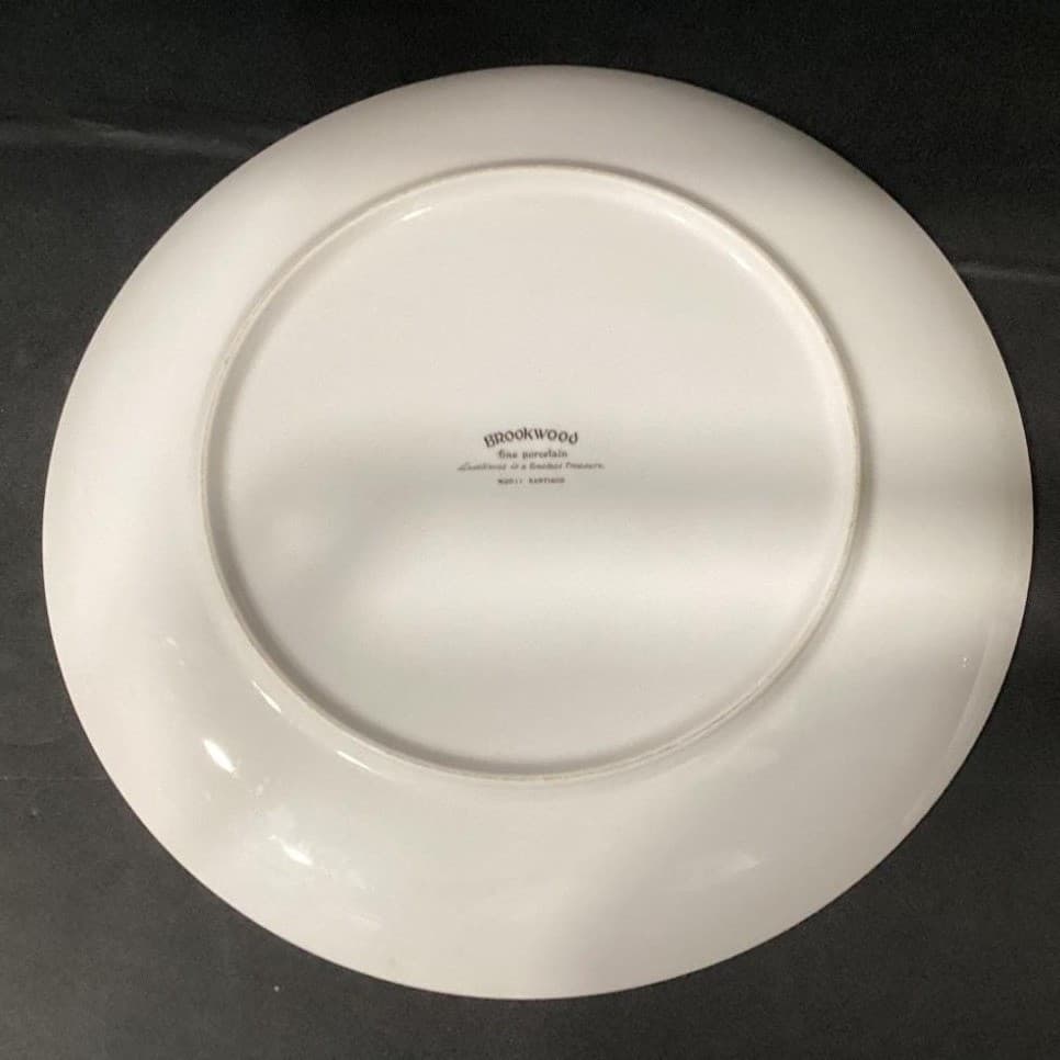 Brookwood Porcelain "Santiago" Chop Plate, Vintage Serving Platter, Tableware - Thumbnail 4