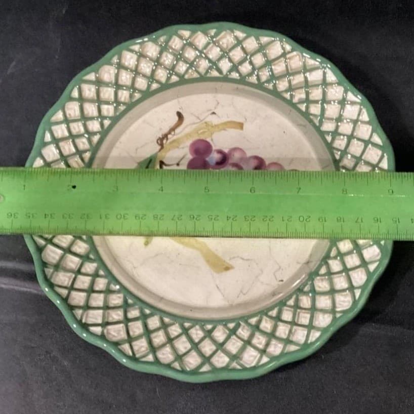 Raymond Waites Cornucopia Fruit Salad Plates, Set of 3, Hand-Painted Dinnerware - Thumbnail 7