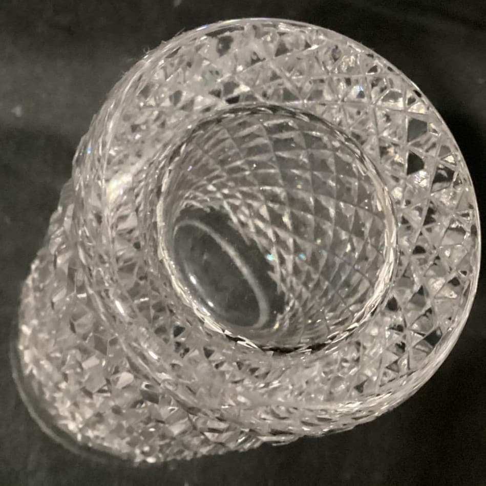 Waterford Alana Cut Crystal 12 oz Flat Tumblers 5" Tall Signed Glasses Set Of 2 - Thumbnail 4