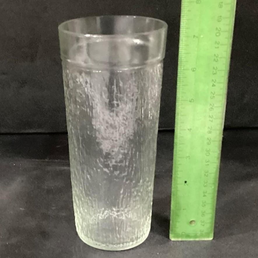 Vintage Golden Harvest Textured 23 oz Glass Tumblers Set of 2 - Thumbnail 2