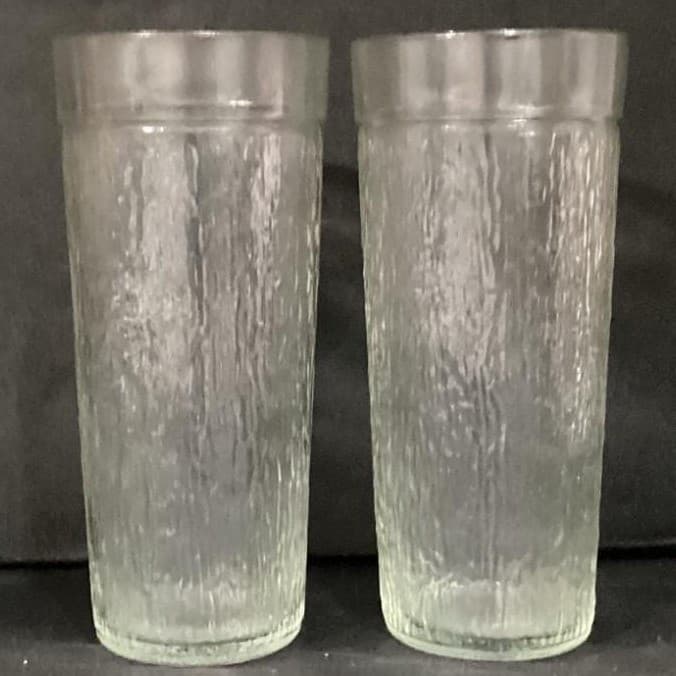 Vintage Golden Harvest Textured 23 oz Glass Tumblers Set of 2 - Thumbnail 9