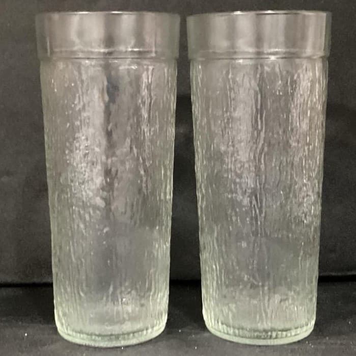 Vintage Golden Harvest Textured 23 oz Glass Tumblers Set of 2 - Thumbnail 10