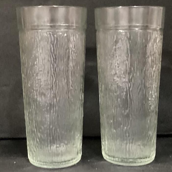 Vintage Golden Harvest Textured 23 oz Glass Tumblers Set of 2 - Thumbnail 11
