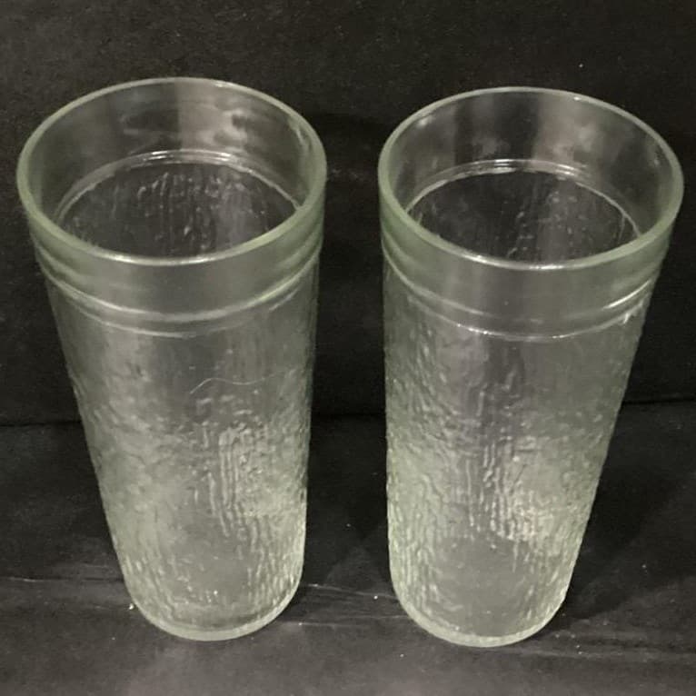 Vintage Golden Harvest Textured 23 oz Glass Tumblers Set of 2 - Thumbnail 6