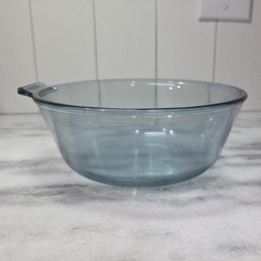Pyrex Blue Flameware 1.5 Quart Saucepan, Vintage Replacement Casserole Dish - Thumbnail 2