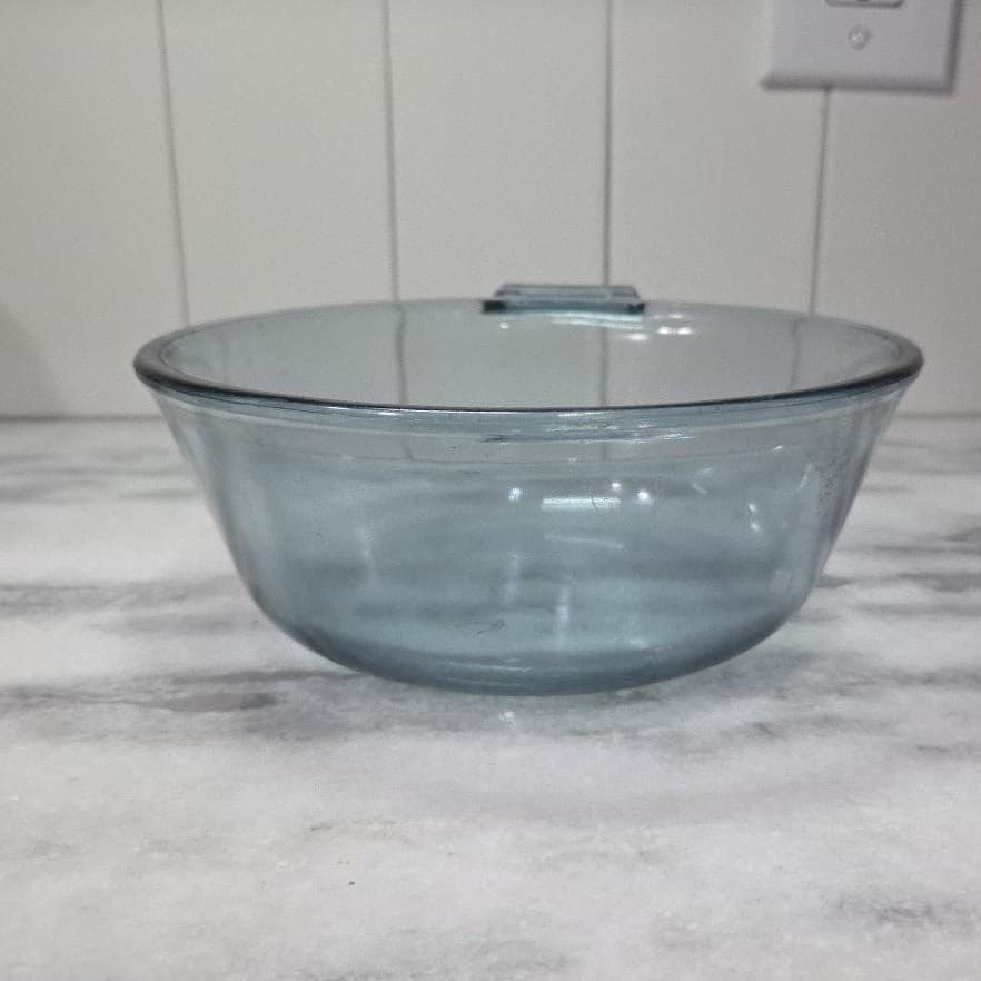 Pyrex Blue Flameware 1.5 Quart Saucepan, Vintage Replacement Casserole Dish - Thumbnail 5