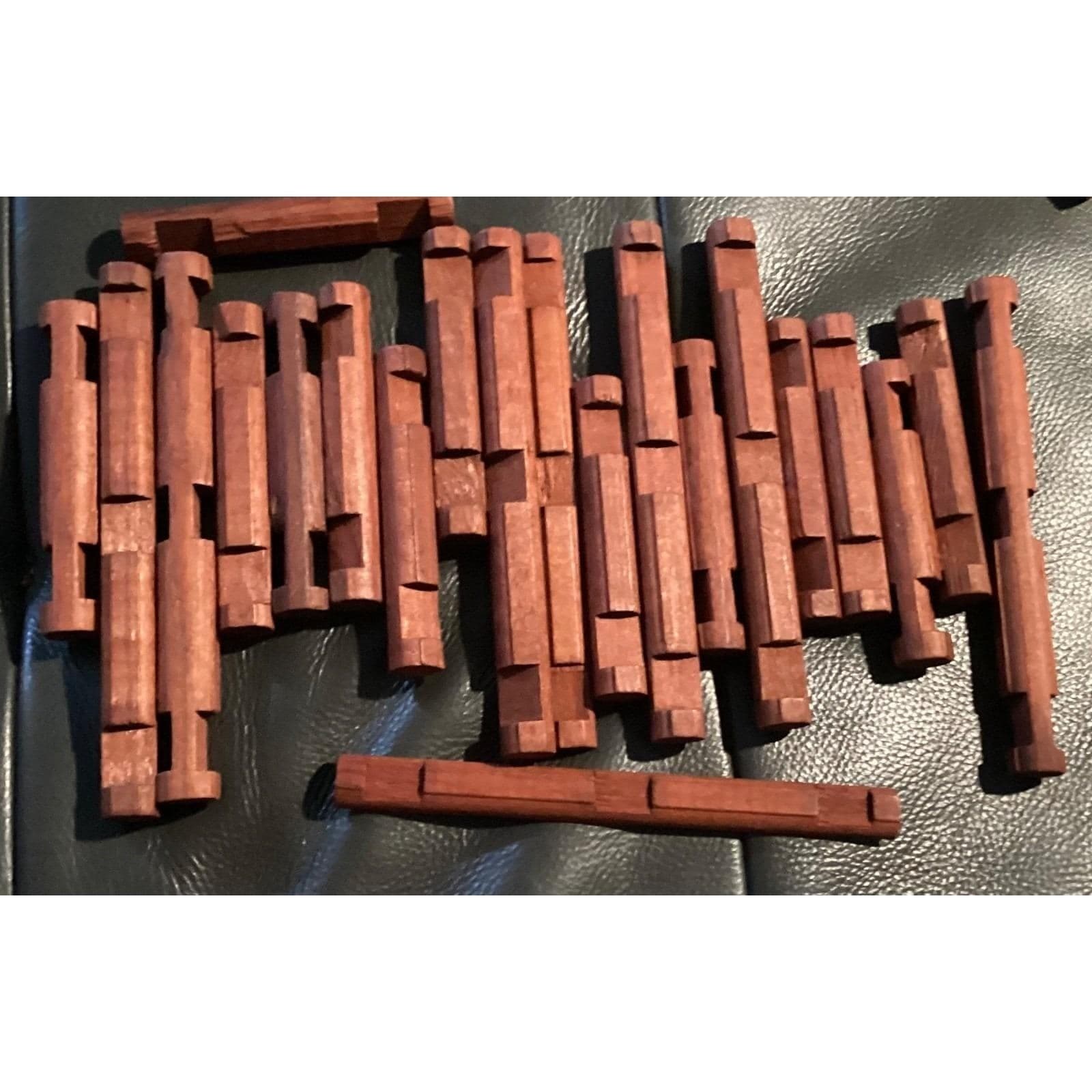 Lincoln Logs 70 Assorted Pieces, Vintage Wooden Building Toy - Thumbnail 3