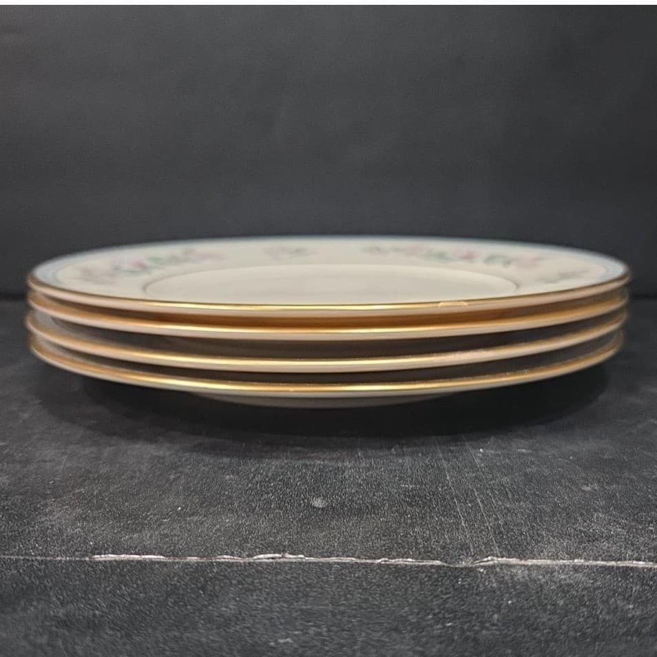 Lenox Serenade Salad Plates, Set of 4, Vintage Floral Replacement Dinnerware - Thumbnail 7