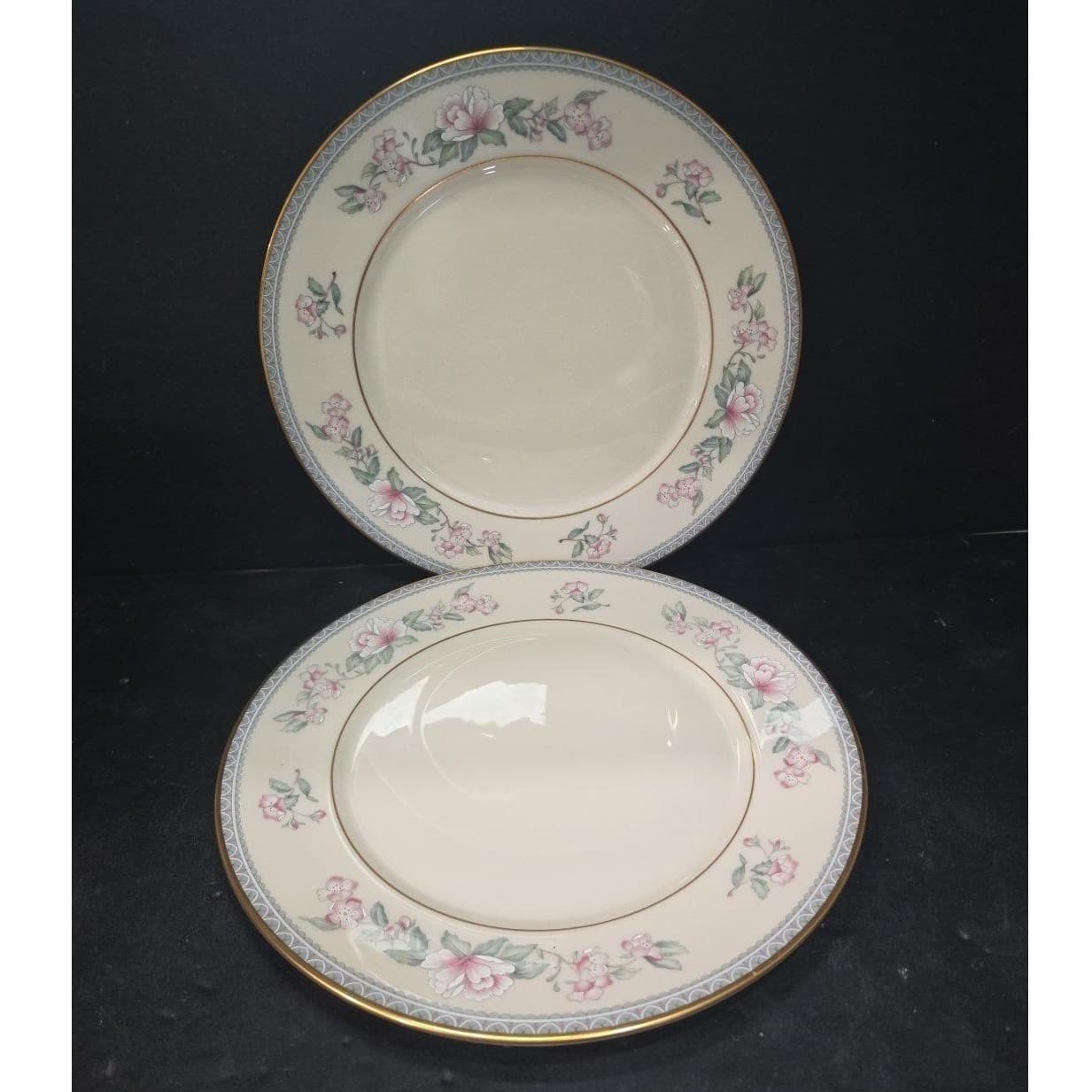 Lenox Serenade Dinner Plates, Set of 2, Vintage Floral Replacement Dinnerware - Thumbnail 2