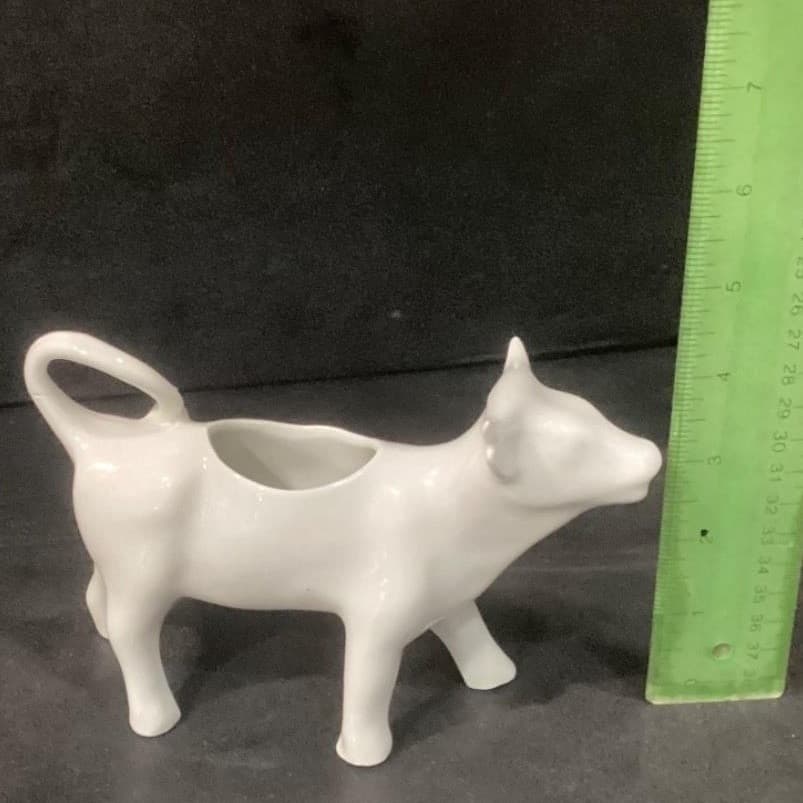 Apilco White Porcelain Cow Creamer Made in France * - Thumbnail 8