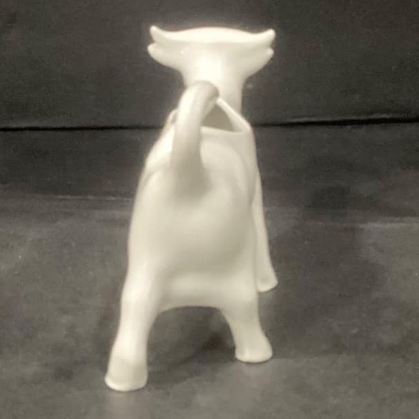Apilco White Porcelain Cow Creamer Made in France * - Thumbnail 4
