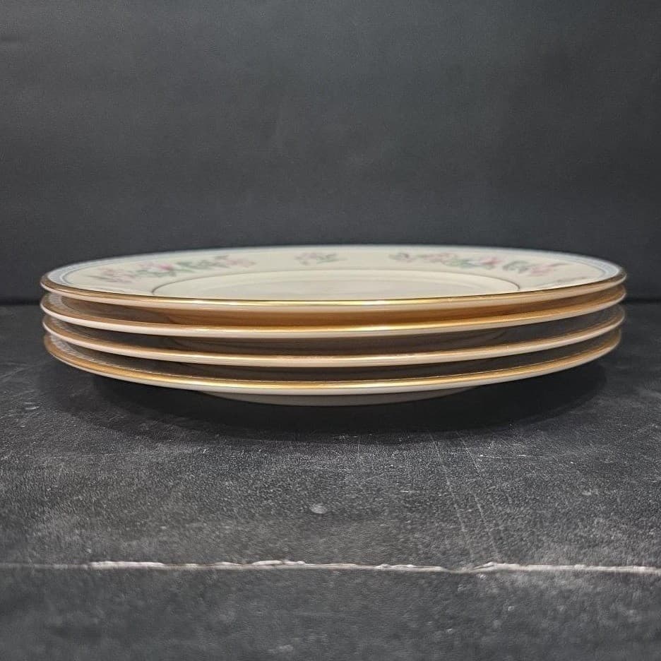 Lenox Serenade Salad Plates, Set of 4, Vintage Floral Replacement Dinnerware - Thumbnail 8