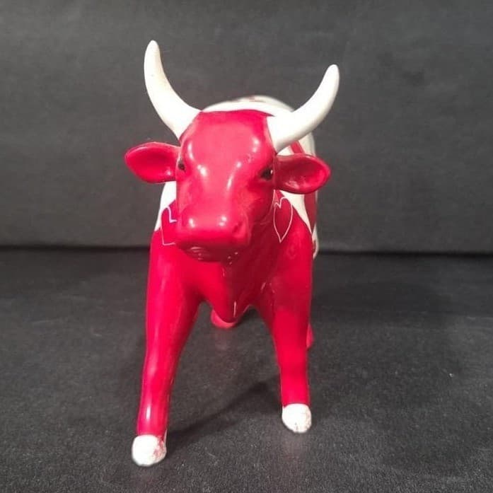 Cow Parade Moocho Amor Figurine, Westland Giftware, Collectible #9177, No Box - Thumbnail 2