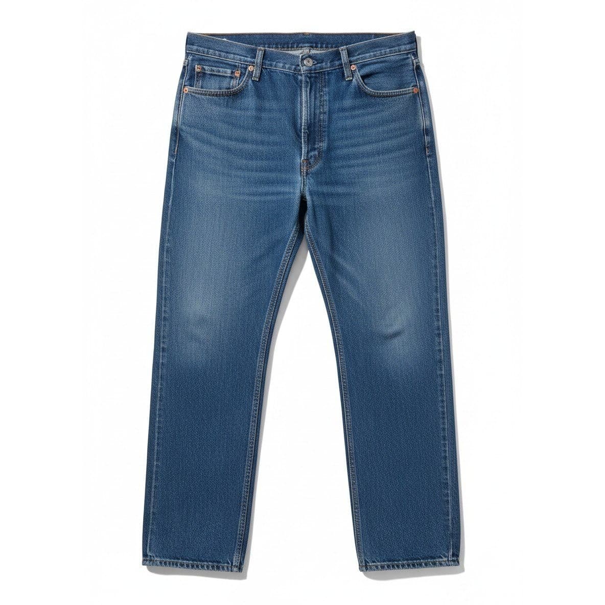 Levis 550 Relaxed Fit Medium Wash Jeans, Men's 42x32 Blue Denim, 00550-4891