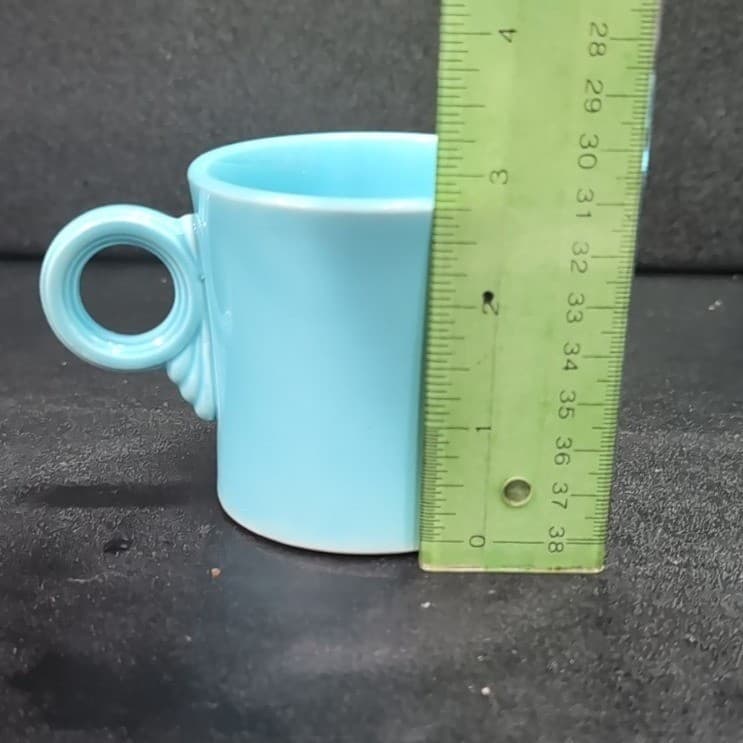 Fiestaware Turquoise Coffee Cups, Set of 2, Vintage Original Fiesta, Replacement - Thumbnail 9