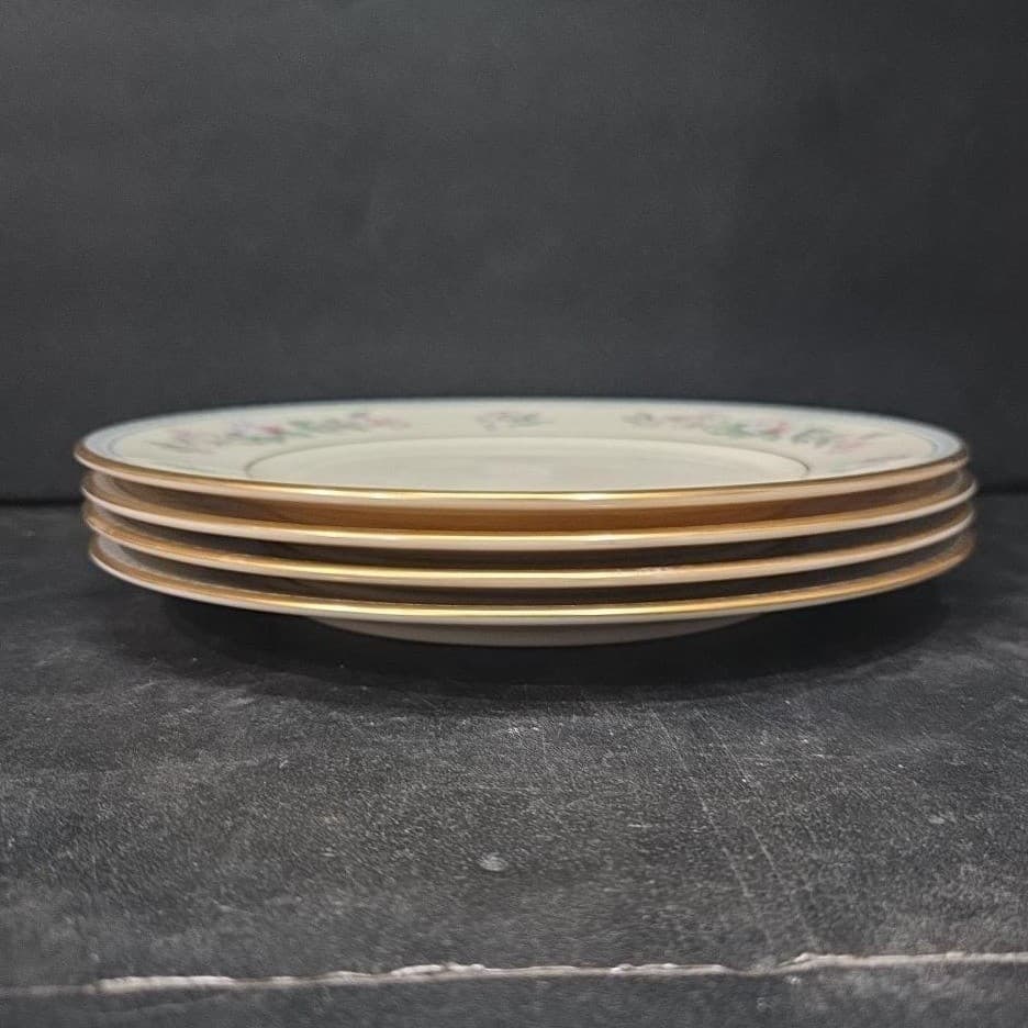 Lenox Serenade Salad Plates, Set of 4, Vintage Floral Replacement Dinnerware - Thumbnail 9