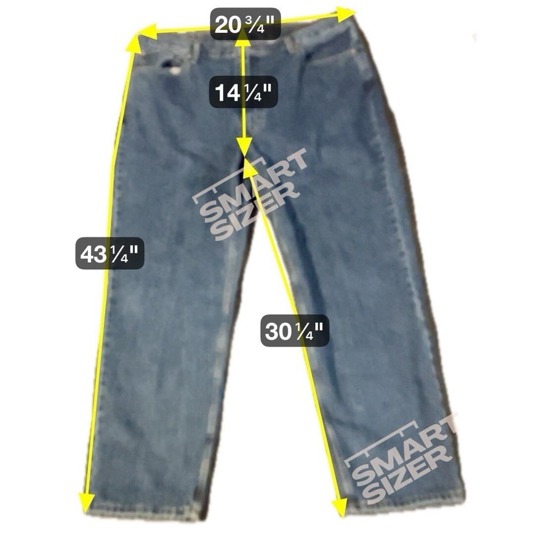 Levis 550 Relaxed Fit Medium Wash Jeans, Men's 42x32 Blue Denim, 00550-4891 - Thumbnail 2