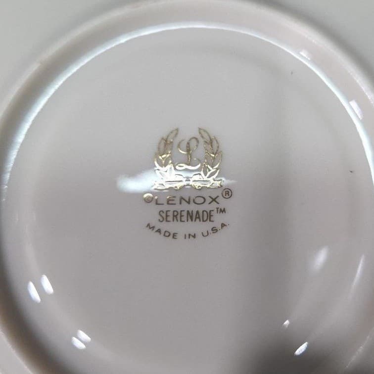 Lenox Serenade Cup & Saucers, Set Of 4, Vintage Floral Replacement Tableware - Thumbnail 9