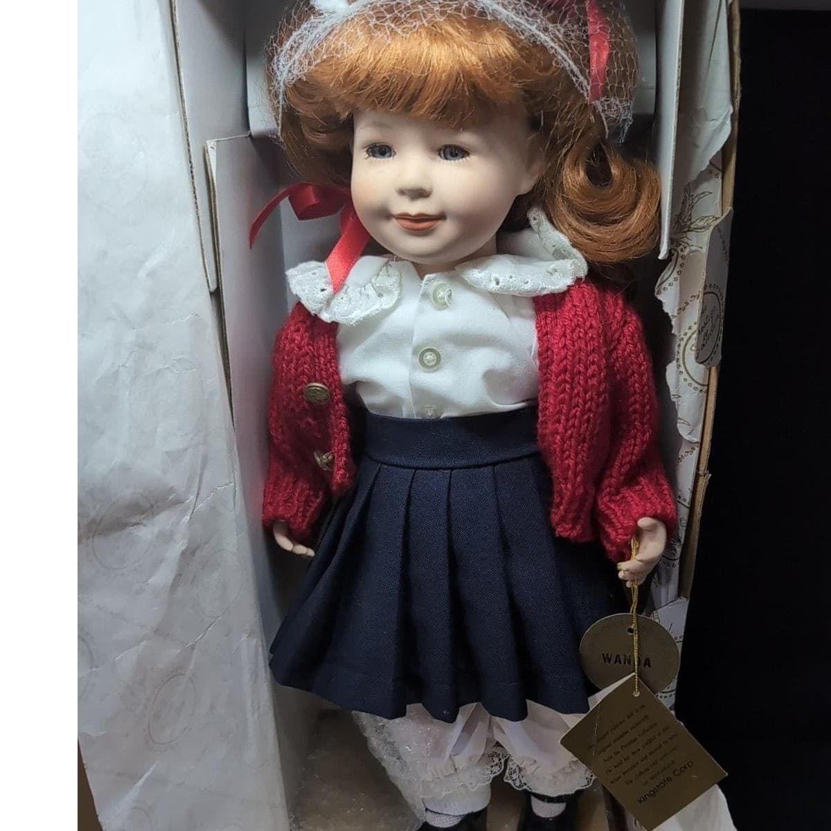 Kingstate Porcelain Wanda Doll, The Prestige Collection, 15" Vintage Collectible - Thumbnail 5