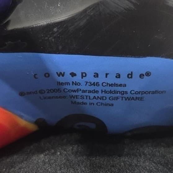Cow Parade Chelsea Figurine, Westland Giftware, Collectible Statue #7346, No Box - Thumbnail 9