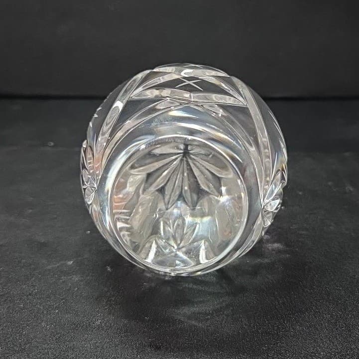 Gorham Style 24% Lead Crystal Egg, Vintage Hand Cut Paperweight, Mantel Decor - Thumbnail 7
