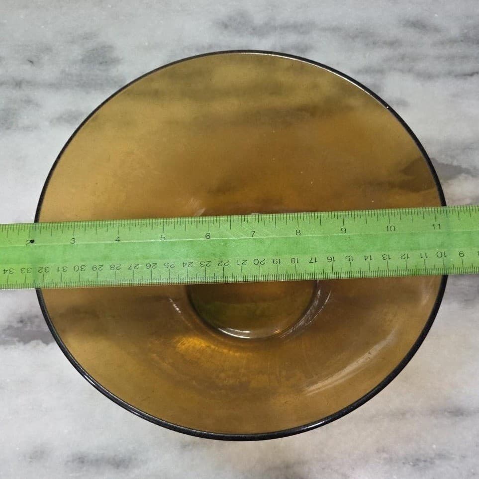 Arcopal Amber Glass Mixing Bowl, Vintage MCM Kitchenware, Replacement Glassware - Thumbnail 6
