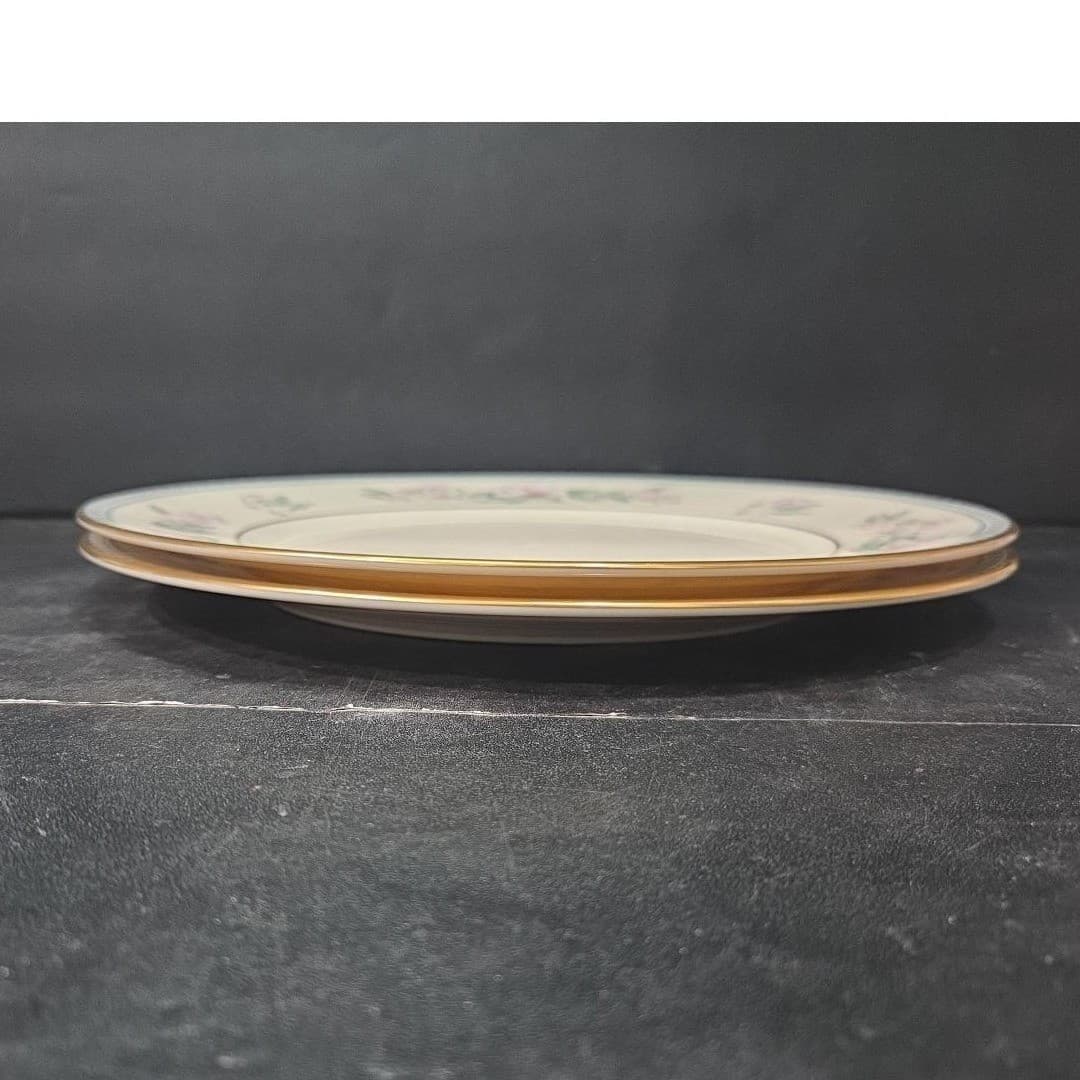 Lenox Serenade Dinner Plates, Set of 2, Vintage Floral Replacement Dinnerware - Thumbnail 7