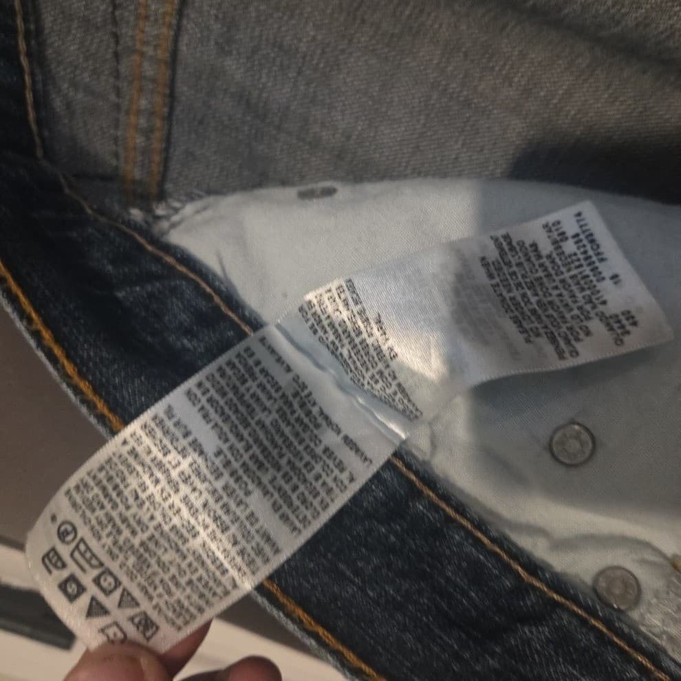 Levis 559 Relaxed Straight Leg Jeans, Men's 36x34 Medium Wash Blue 100% Cotton - Thumbnail 9