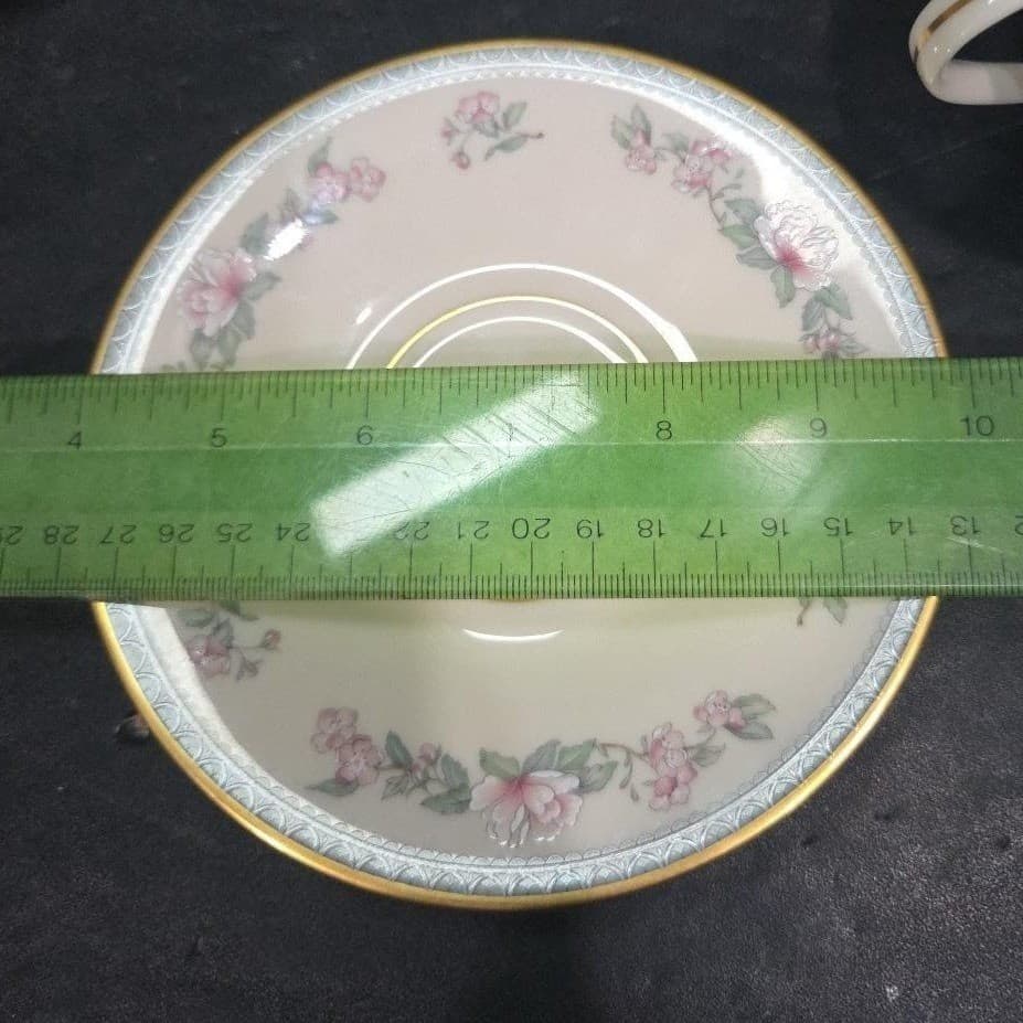 Lenox Serenade Cup & Saucers, Set of 2, Vintage Floral Replacement Tableware - Thumbnail 11