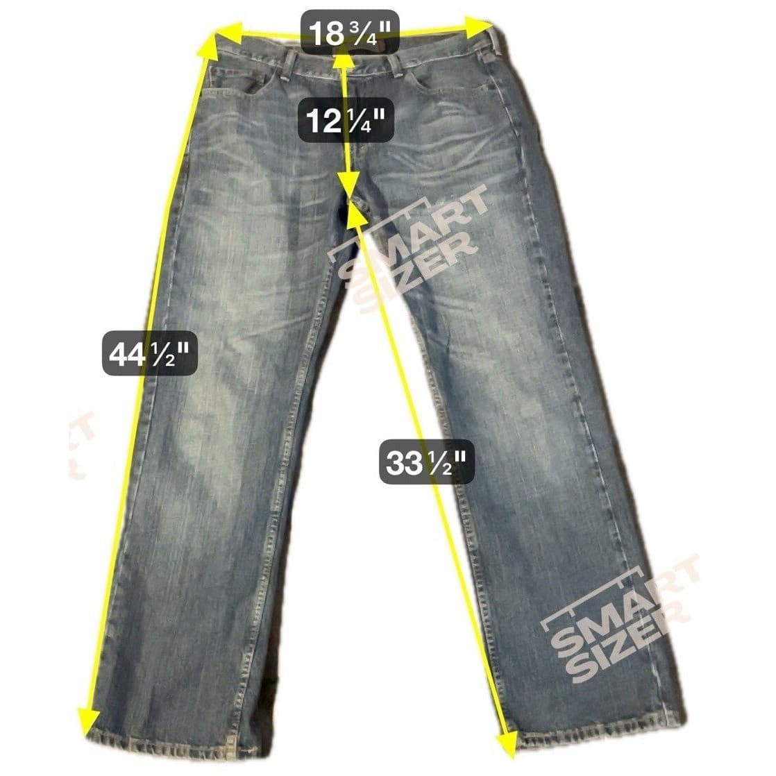 Levis 559 Relaxed Straight Leg Jeans, Men's 36x34 Medium Wash Blue 100% Cotton - Thumbnail 2