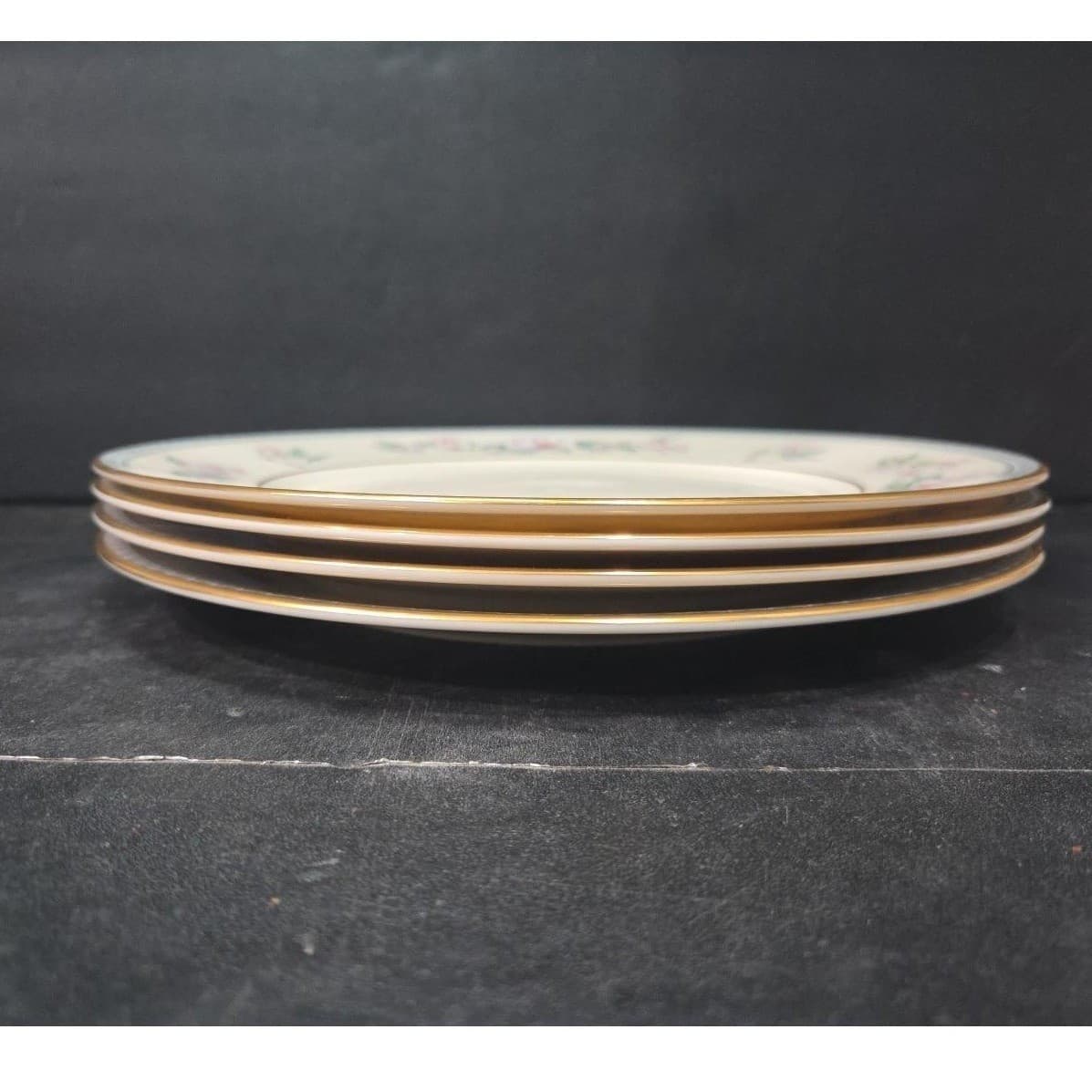 Lenox Serenade Dinner Plates, Set of 4, Vintage Floral Replacement Dinnerware - Thumbnail 9