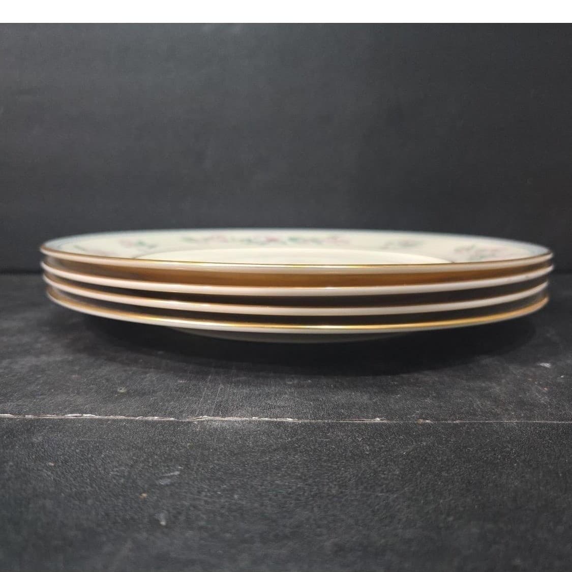 Lenox Serenade Dinner Plates, Set of 4, Vintage Floral Replacement Dinnerware - Thumbnail 8