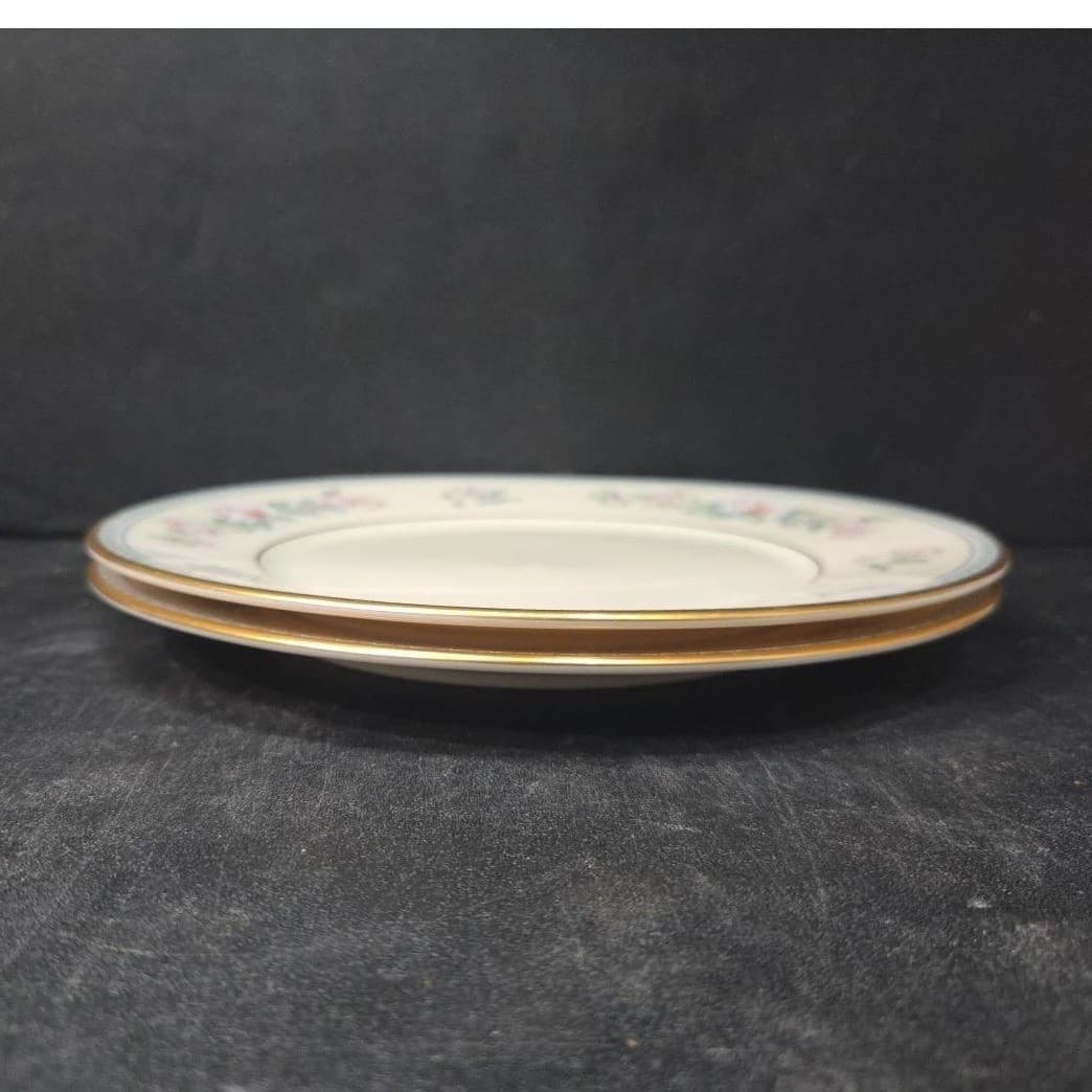 Lenox Serenade Salad Plates, Set of 2, Vintage Floral Replacement Dinnerware - Thumbnail 10
