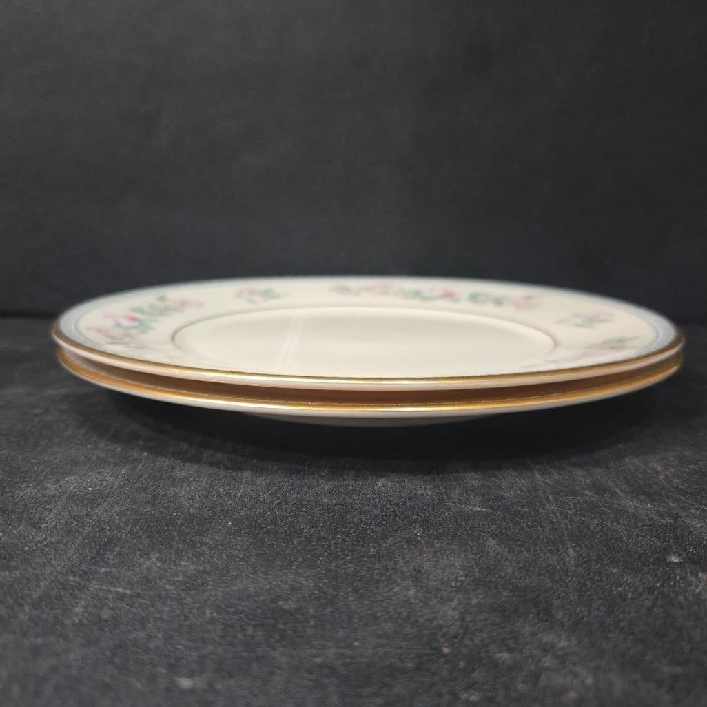 Lenox Serenade Salad Plates, Set of 2, Vintage Floral Replacement Dinnerware - Thumbnail 9