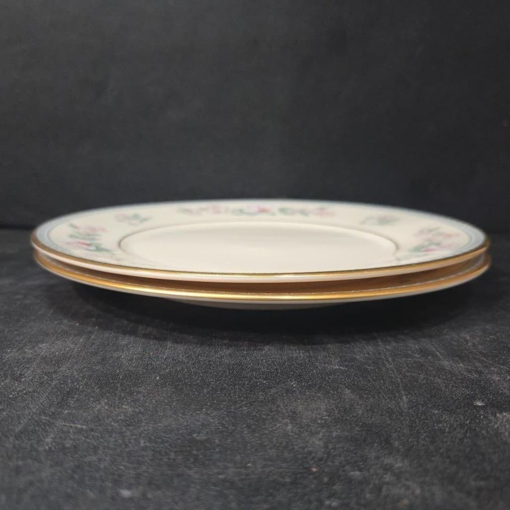 Lenox Serenade Salad Plates, Set of 2, Vintage Floral Replacement Dinnerware - Thumbnail 8