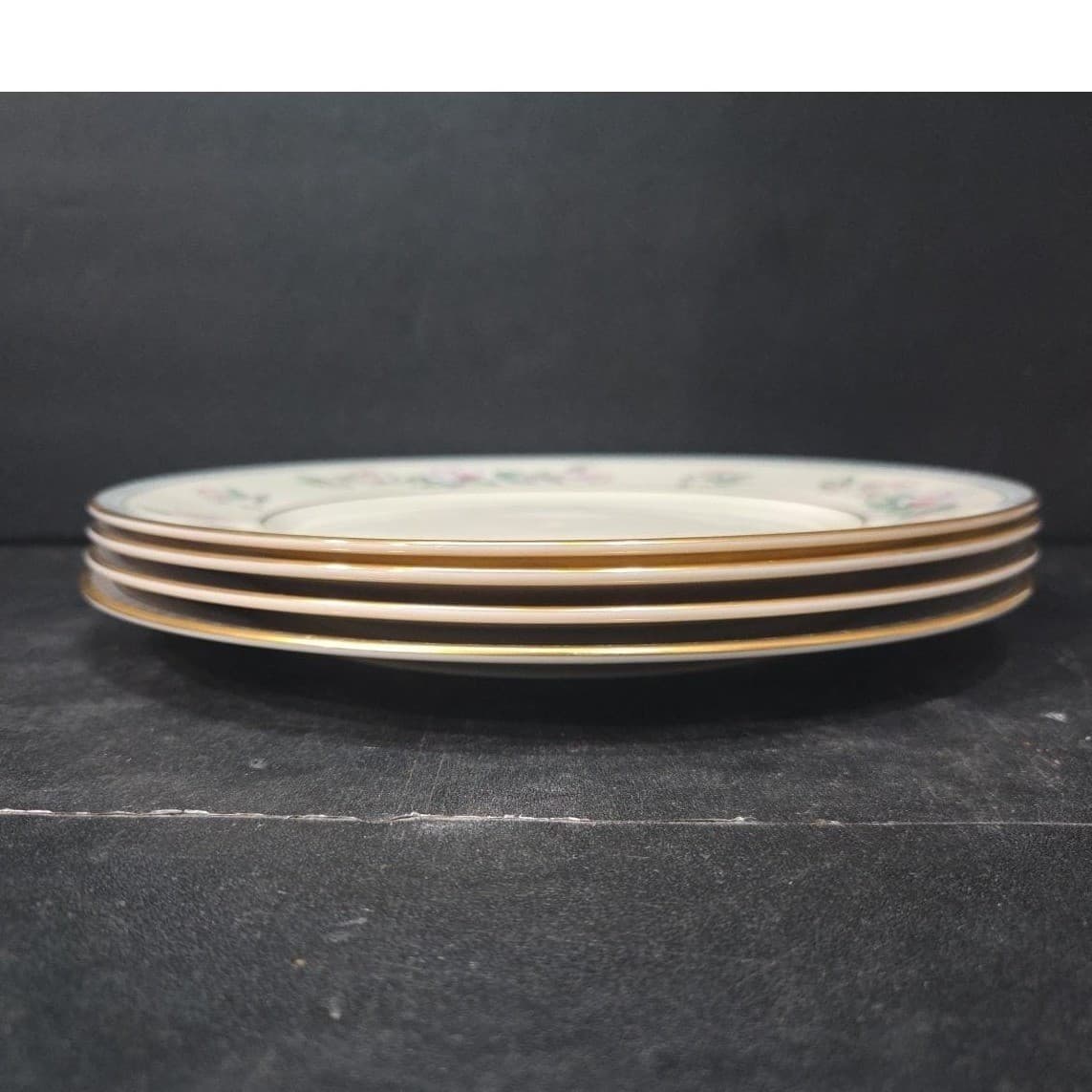 Lenox Serenade Dinner Plates, Set of 4, Vintage Floral Replacement Dinnerware - Thumbnail 7