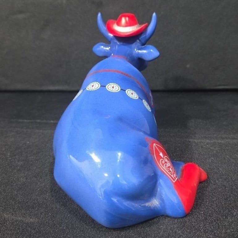 Cow Parade Even cowgirls get the Blues, Westland Giftware, #9180, No Box - Thumbnail 5