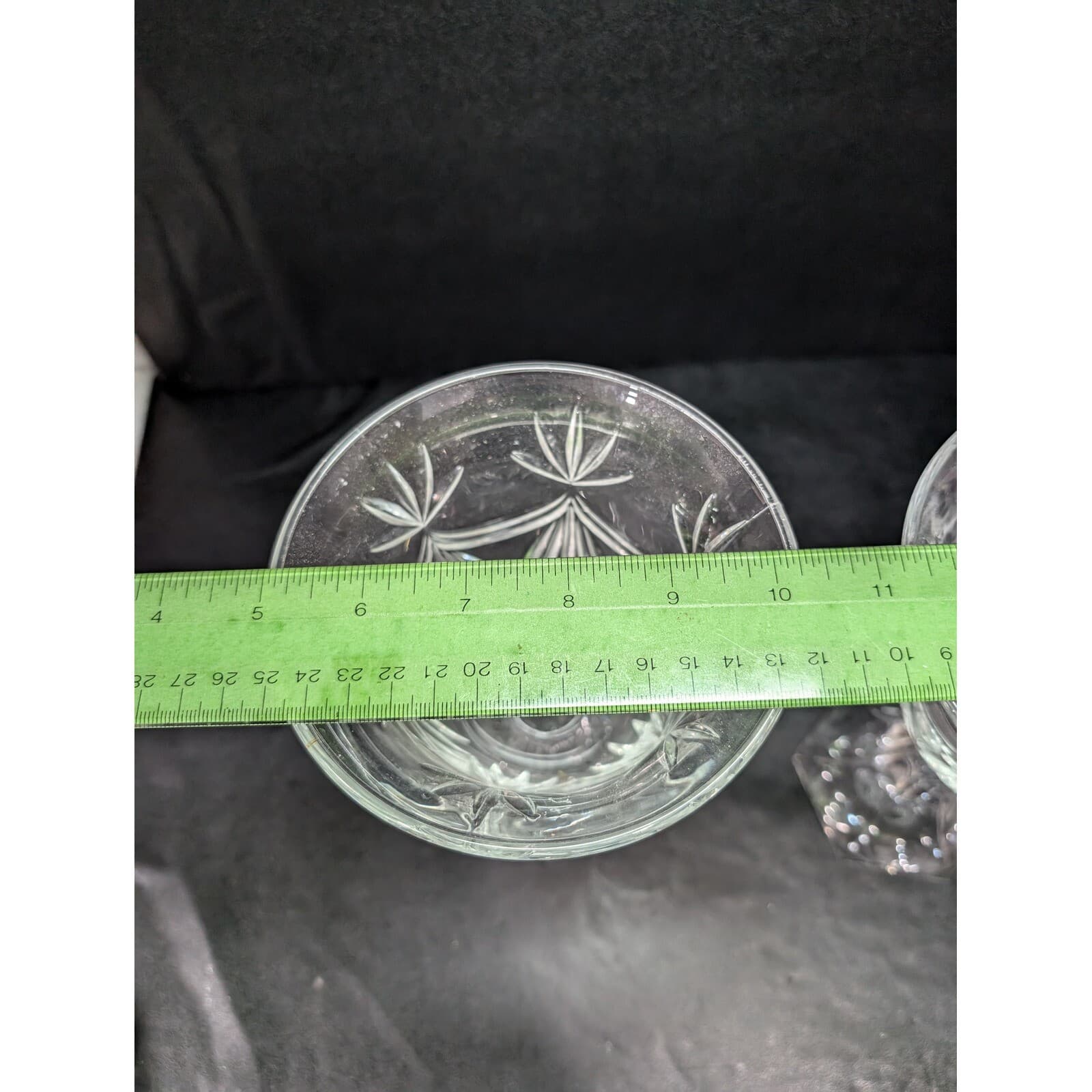 Crystal Compote Stemmed Bowl Oversized Goblet 9" Tall, Two Table Centerpieces - Thumbnail 9