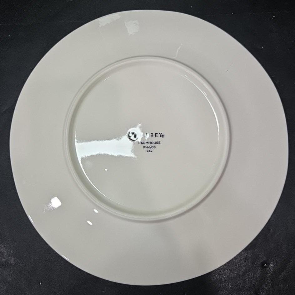 Libbey Farmhouse Ivory Dinner Plates, Set of 2, Rustic Tableware, FH-503 242 - Thumbnail 4