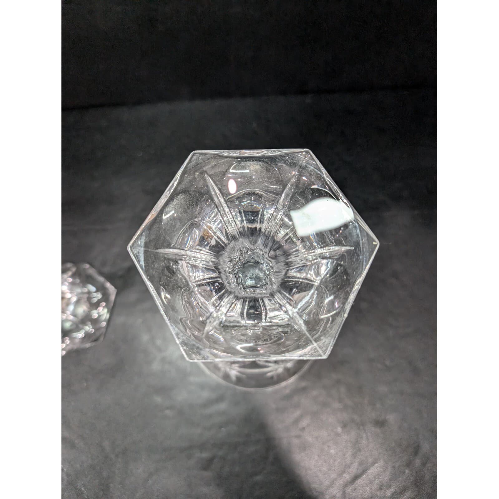 Crystal Compote Stemmed Bowl Oversized Goblet 9" Tall, Two Table Centerpieces - Thumbnail 7