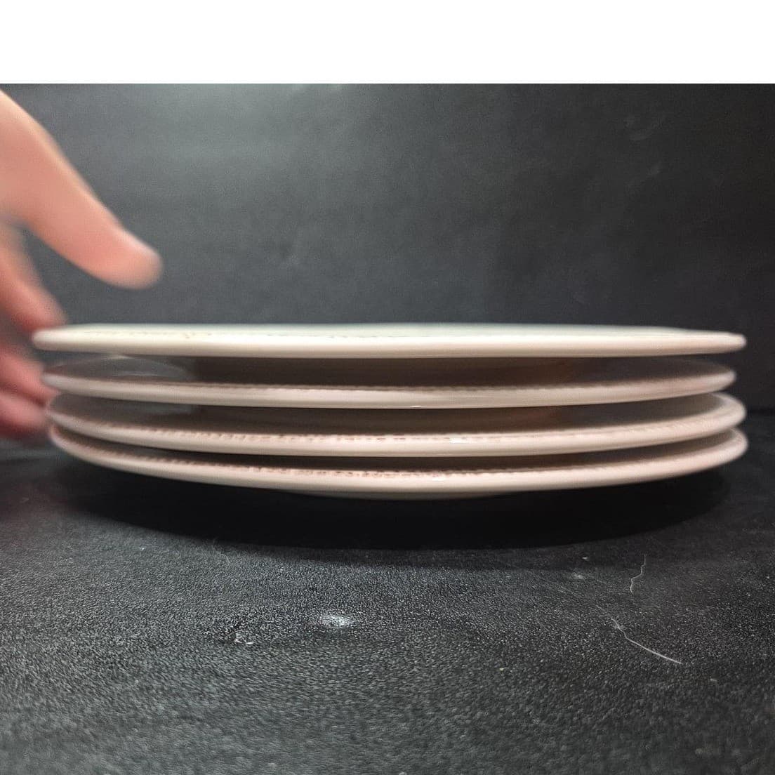 Libbey Farmhouse Cream Dinner Plates, Set of 4, Rustic Tableware, FH-503 242 - Thumbnail 8
